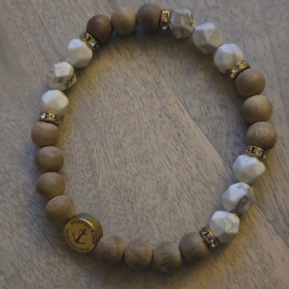 Handcrafted Stone Stretch Bracelet